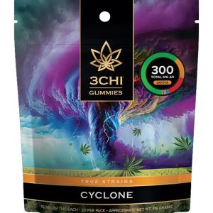 3chi cyclone sativa 15mg THC blend gummies at The Hemptender