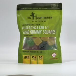 The Hemptender 10mg Delta-9 THC + CBD Microdose Gummy Squares - 20ct - Assorted Flavors