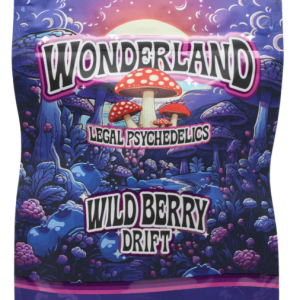 Wonderland wildberry drift flavor amanita muscaria gummies